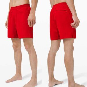 Lululemon Channel Cross Swim Short *7" Dark Red Size M 26597